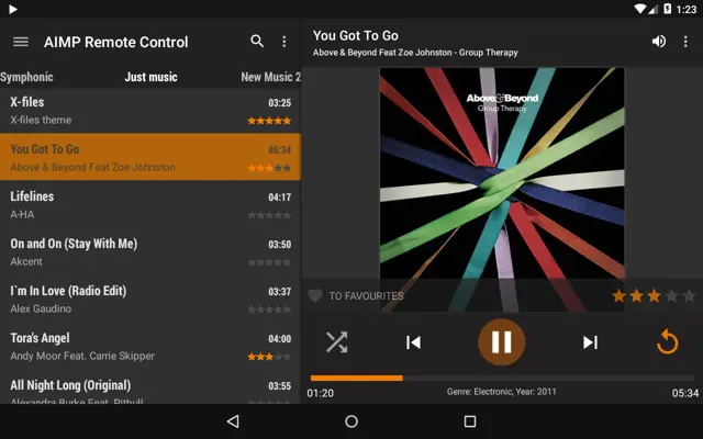 AIMP Remote Control android App screenshot 1